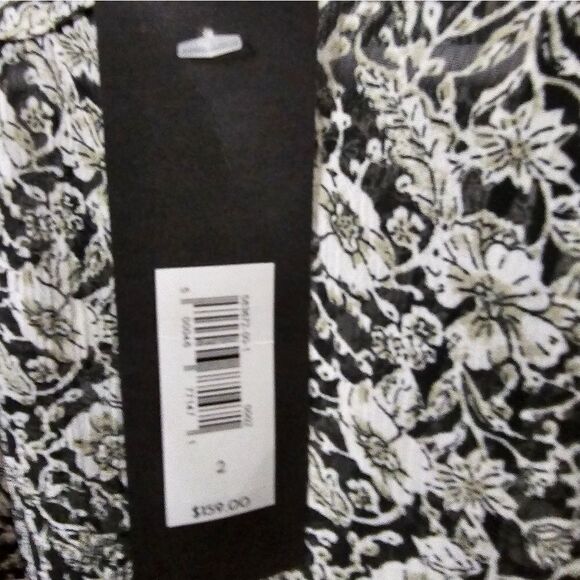 NWT Banana Republic black and white floral dress sz 2 - Picture 5 of 5